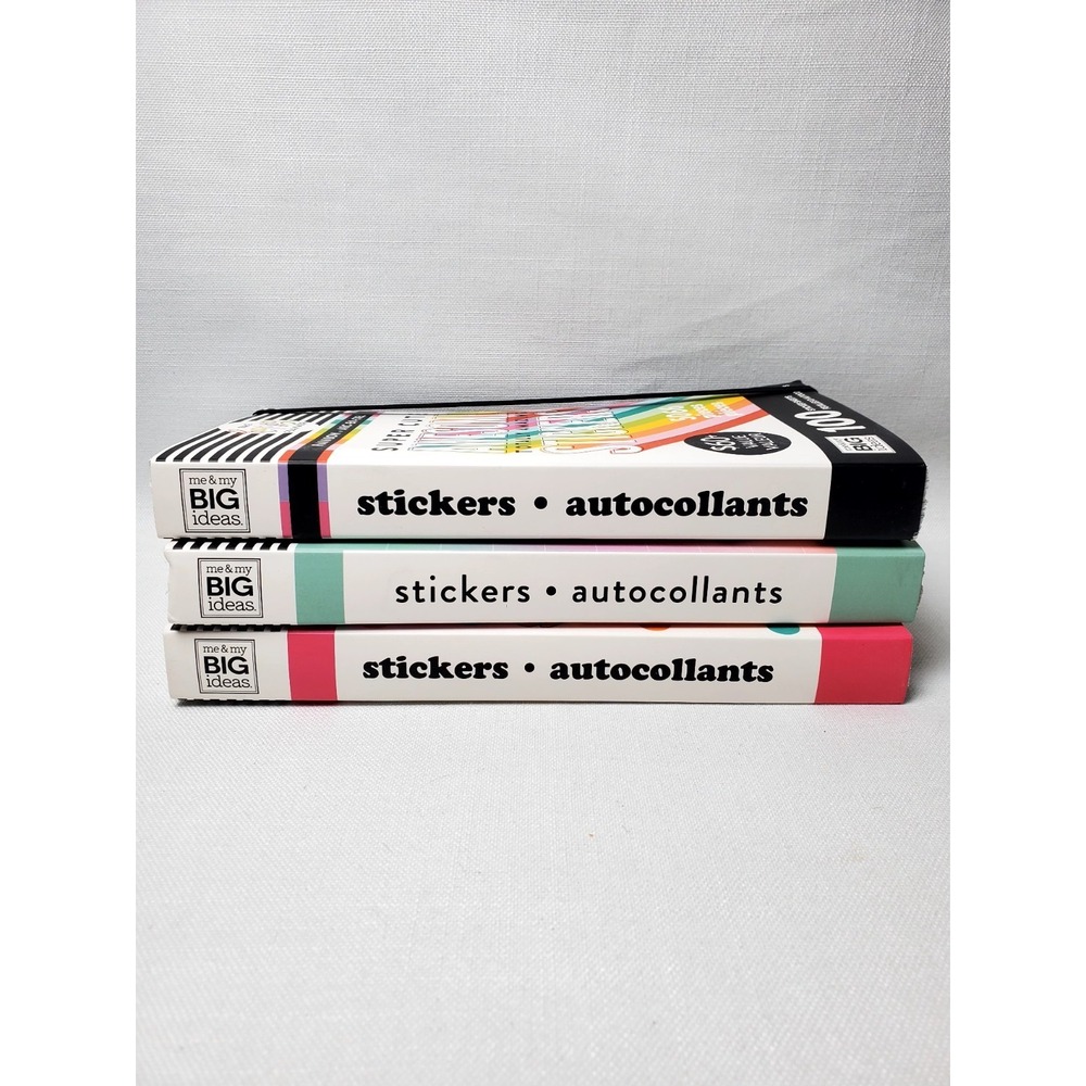 3 Happy Planner Value Pack‎ Sticker-Brights/Pastels/Rainbow 2019 Discontinued